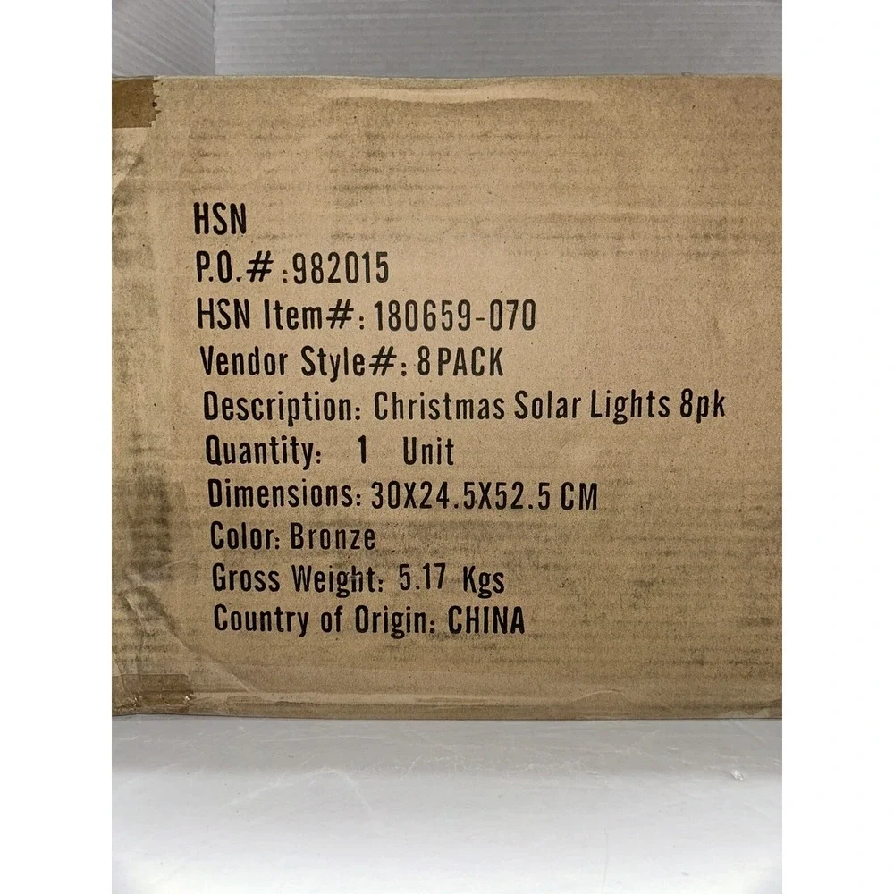 Solar Lights Regular And Christmas Option 2‎ In 1 Brand New 8 Outdoor Sidewalk